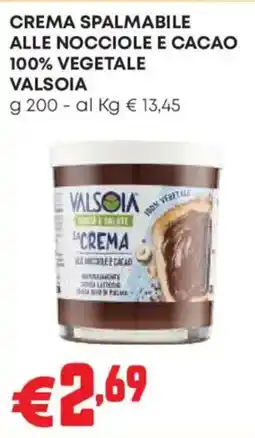 Pam Crema spalmabile alle nocciole e cacao Valsoia offerta
