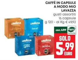 Pam CAFFÈ IN CAPSULE A MODO MIO LAVAZZA offerta