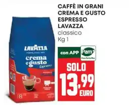 Pam Caffè in grani crema e gusto espresso Lavazza classico offerta