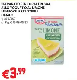Pam Cameo Torta al Limone offerta