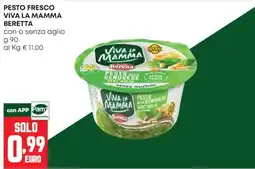Pam Pesto fresco Viva la Mamma Beretta offerta