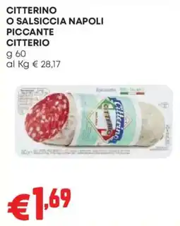 Pam Citterino o Salsiccia Napoli Piccante Citterio offerta