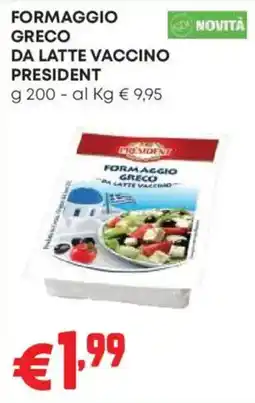 Pam Formaggio Greco President offerta