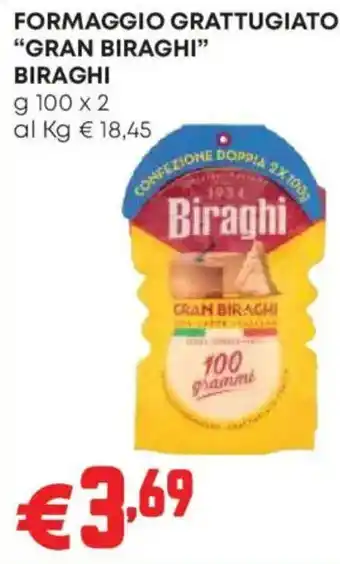 Pam Formaggio grattugiato Gran Biraghi Biraghi offerta