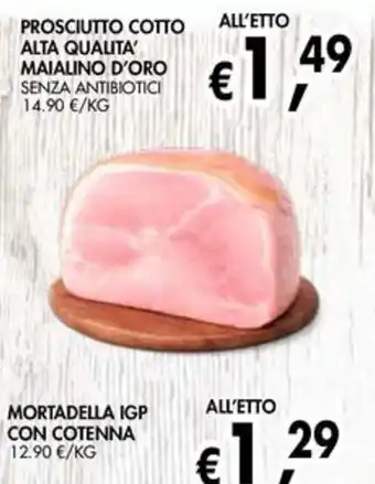 èccoMI Prosciutto Cotto Alta Qualita' Maialino d'Oro offerta