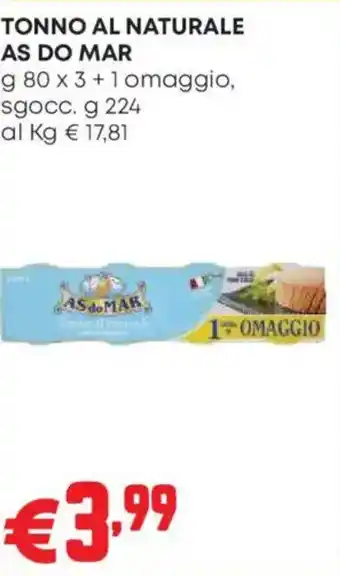 Pam TONNO AL NATURALE AS DO MAR offerta