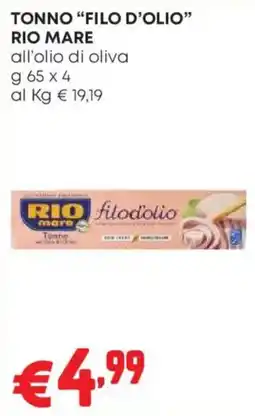 Pam TONNO "FILO D'OLIO" RIO MARE offerta