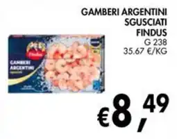 èccoMI Gamberi argentini sgusciati findus offerta