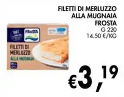èccoMI Filetti di merluzzo alla mugnaia Frost offerta