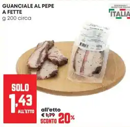 Pam Guanciale al pepe offerta