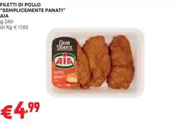 Pam Filetti di pollo semplicemente panati AIA offerta