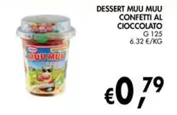 èccoMI DESSERT MUU MUU CONFETTI AL CIOCCOLATO offerta