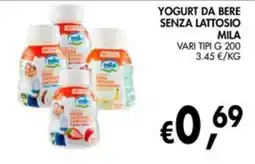 èccoMI Yogurt da bere senza lattosio Mila offerta