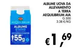 èccoMI ALBUME UOVA DA ALLEVAMENTO A TERRA AEQUILIBRIUM AIA offerta