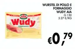 èccoMI Wurste di pollo e formaggio Wudy AIA offerta