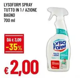 Famila Superstore LYSOFORM SPRAY TUTTO IN 1 / AZIONE BAGNO offerta