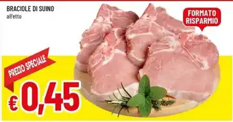 Famila Superstore Braciole di suino offerta