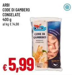 Famila Superstore Arbi code di gambero offerta