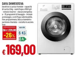 Famila Superstore DAYA lavatrice a carica frontale offerta