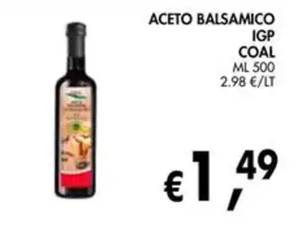 èccoMI Aceto Balsamico IGP Coal offerta