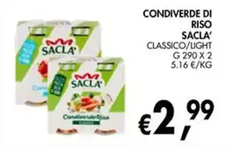 Condiverde di Riso Sacla' Classico/Light