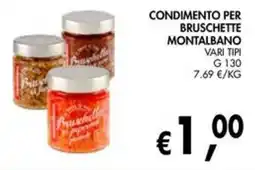 èccoMI Condimento per bruschette Montalbano offerta