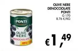 èccoMI Olive nere denocciolate Ponti offerta