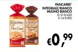 èccoMI Pancarre' integrale/bianco Mulino Bianco offerta