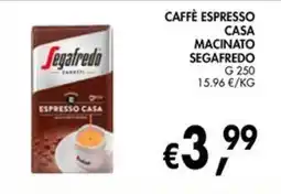 èccoMI Caffè Espresso Casa Macinato Segafredo offerta