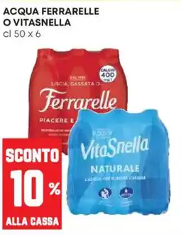 Pam Acqua Ferrarelle o Vitasnella offerta