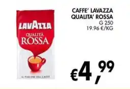 èccoMI CAFFE' LAVAZZA QUALITA' ROSSA offerta