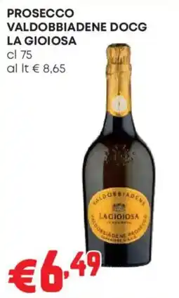 Pam Prosecco Valdobbiadene DOCG La Gioiosa offerta