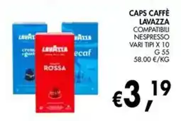 èccoMI Caps Caffè Lavazza offerta