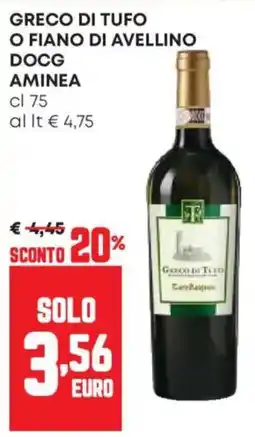 Pam Greco di Tufo o Fiano di Avellino DOCG Aminea offerta