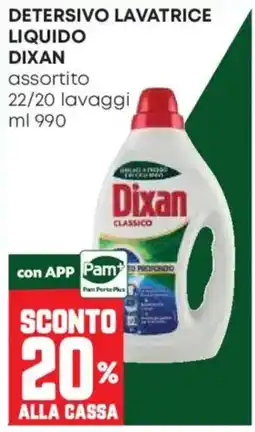 Pam Detersivo lavatrice liquido Dixan offerta