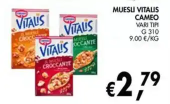 èccoMI MUESLI VITALIS CAMEO offerta