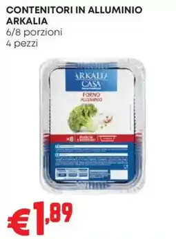 Pam CONTENITORI IN ALLUMINIO ARKALIA offerta