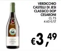 èccoMI Verdicchio Castelli di Jesi Classico Dop Cesaroni offerta