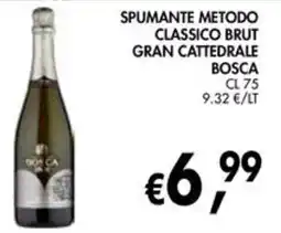 èccoMI Spumante Metodo Classico Brut Gran Cattedrale Bosca offerta