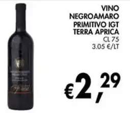 èccoMI Vino Negroamaro Primitivo IGT Terra Aprica offerta
