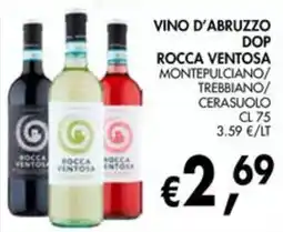 èccoMI Vino d'Abruzzo DOP Rocca Ventosa offerta