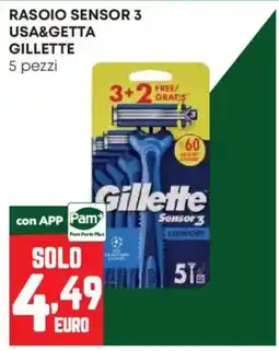 Pam Rasoio Sensor 3 Gillette offerta