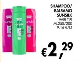 èccoMI Shampoo/Balsamo Sunsilk offerta