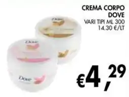 èccoMI Crema corpo Dove offerta