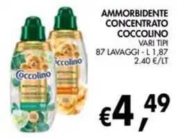 èccoMI Ammorbidente concentrato Coccolino offerta