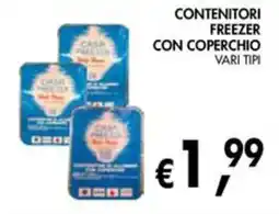 èccoMI CONTENITORI FREEZER CON COPERCHIO offerta