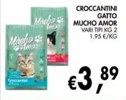 èccoMI Crocchettini gatto Mucho Amor offerta