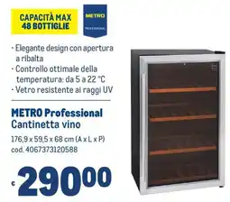 Metro Metro Professional Cantinetta vino offerta