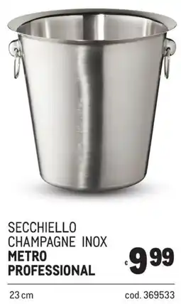 Metro Secchiello champagne inox Metro Professional offerta