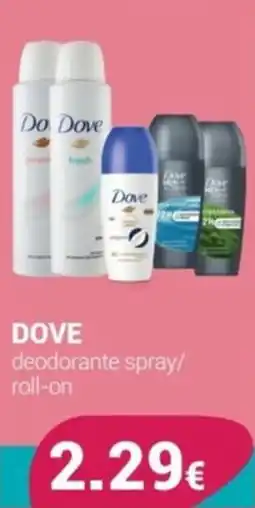 Tigotà Dove deodorante spray/ roll-on offerta